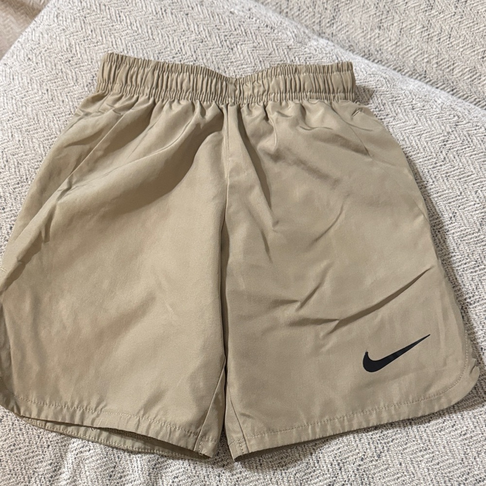 Nike Boys Beige Athletic Shorts